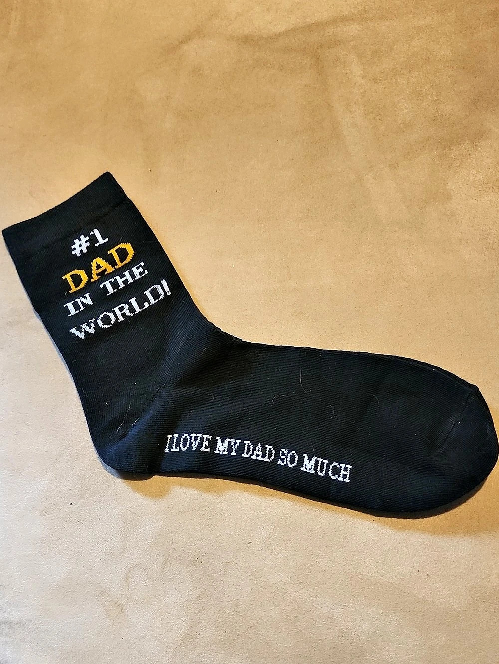 Dad in the World Black Socks